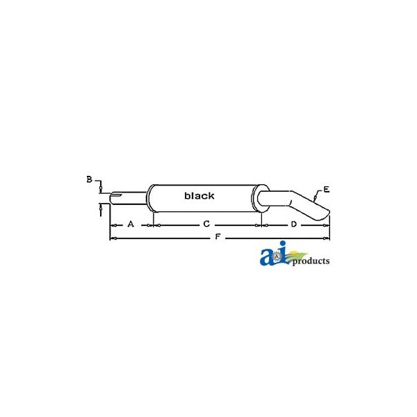 Muffler 43" x7" x7"